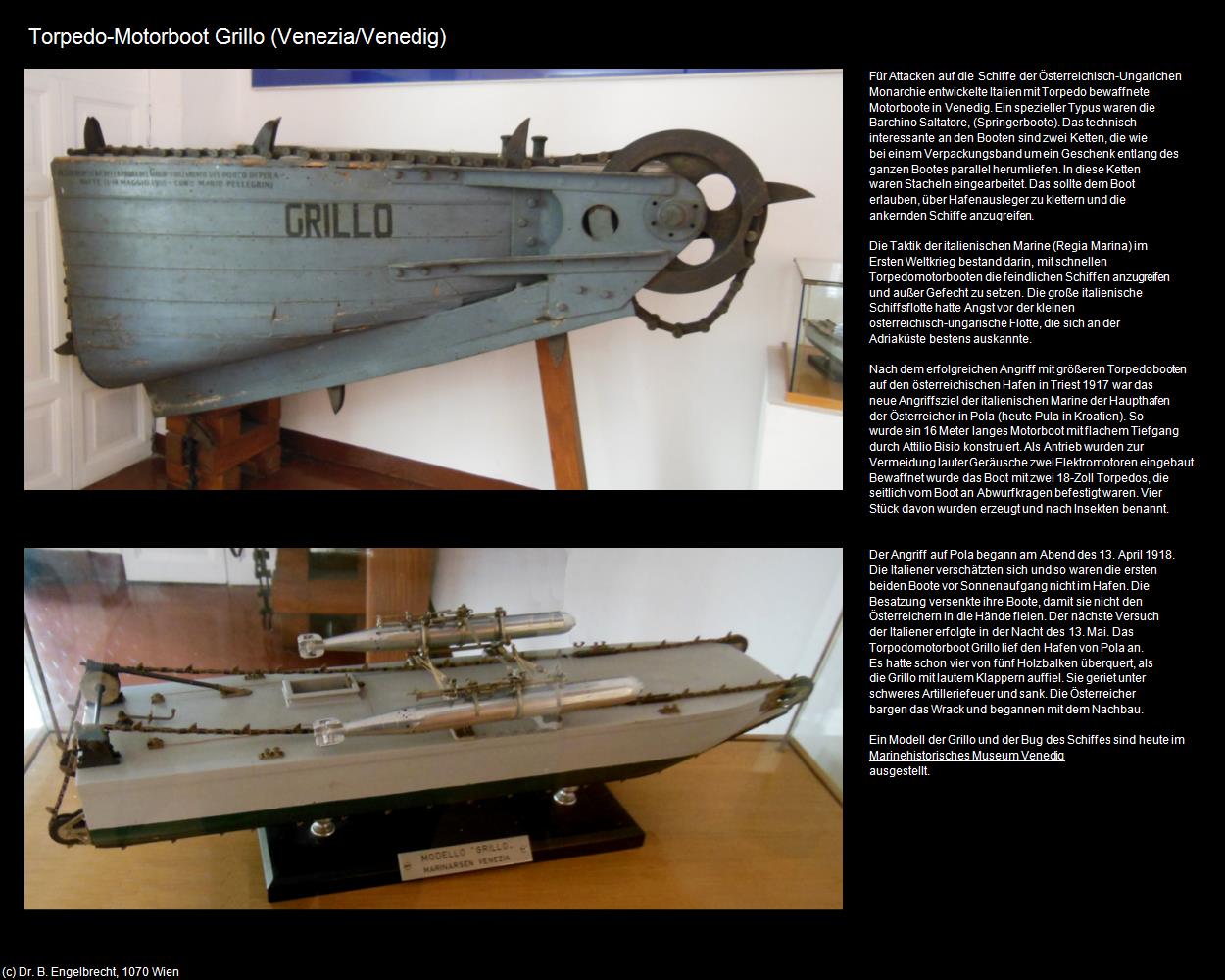 Torpedo-Motorboot Grillo (Venedig/Venezia) in Kulturatlas-VENEDIG(c)B.Engelbrecht