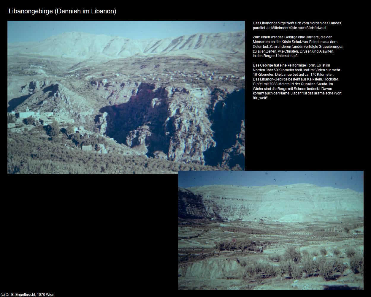 Libanongebirge (Dennieh (LBN)) in Kulturatlas-JORDANIEN-SYRIEN-LIBANON