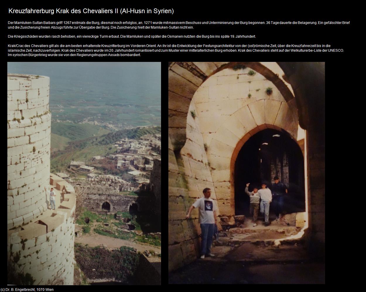 Kreuzfahrerburg Krak des Chevaliers II (Al-Husn in Syrien (SYR)) in Kulturatlas-JORDANIEN-SYRIEN-LIBANON