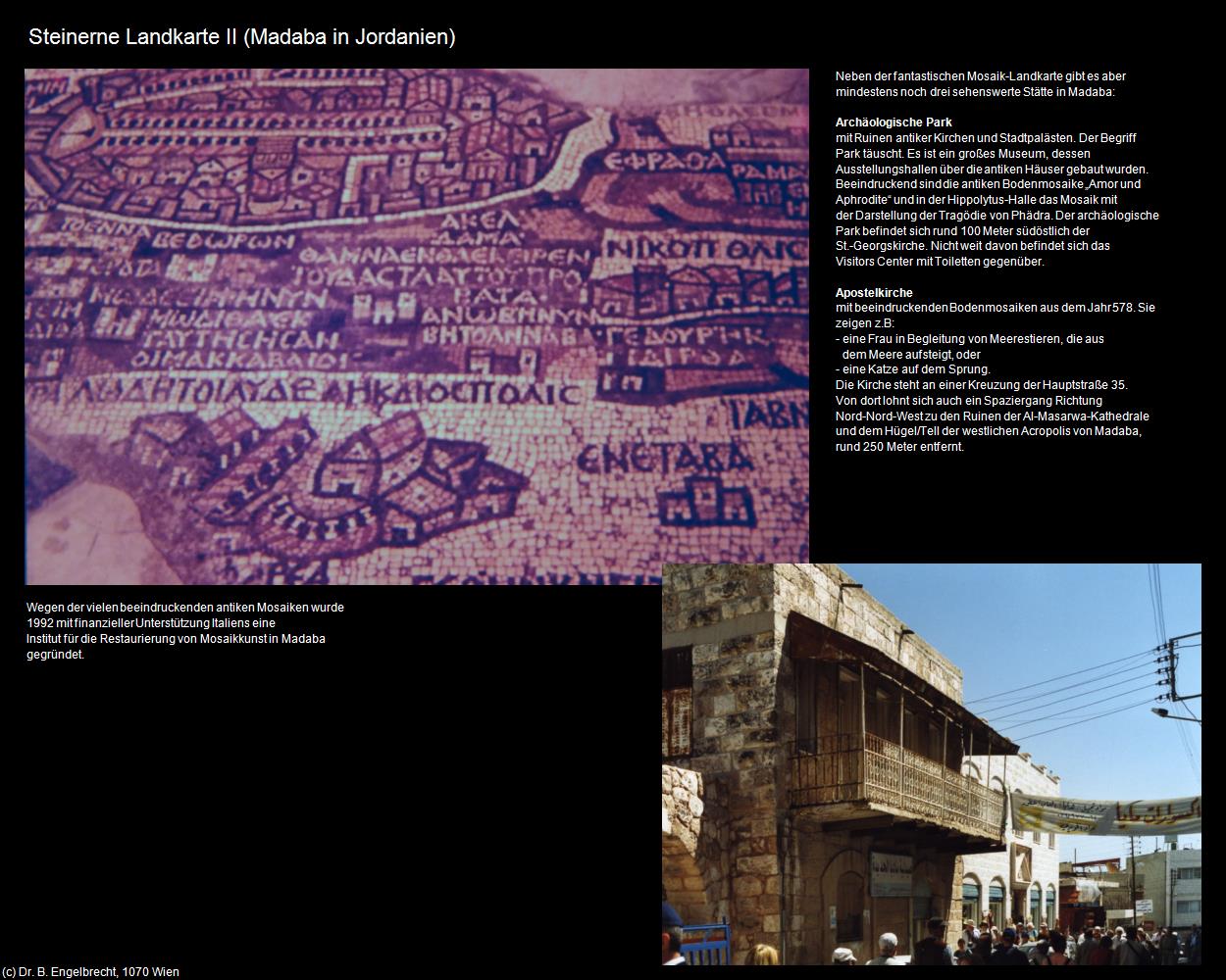 Steinerne Landkarte II (Madaba (JOR)) in Kulturatlas-JORDANIEN-SYRIEN-LIBANON