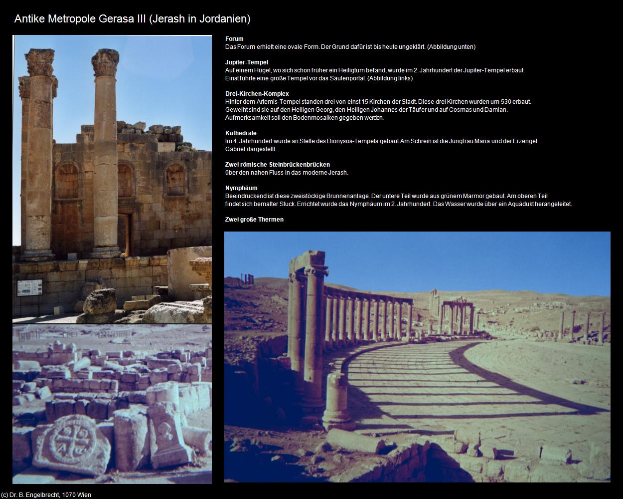 Antike Metropole Gerasa III (Jerash (JOR)) in Kulturatlas-JORDANIEN-SYRIEN-LIBANON