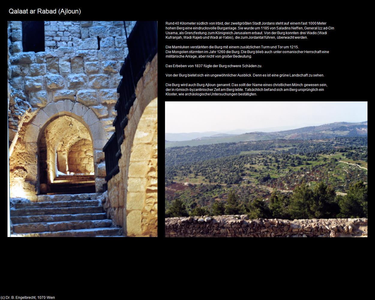 Qalaat ar Rabad (Ajloun (JOR)) in Kulturatlas-JORDANIEN-SYRIEN-LIBANON