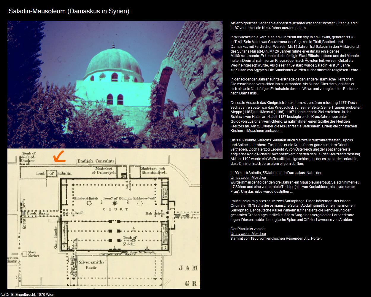 Saladin-Mausoleum (Damaskus (SYR)) in Kulturatlas-JORDANIEN-SYRIEN-LIBANON(c)B.Engelbrecht