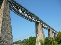 Eisenbahnbrücke (Hanusovce nad Toplou/Hanuschdorf an der Töpl)