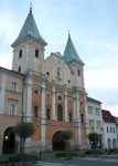 Marienplatz mit Jesuitenkirche (Zilina/Sillein)