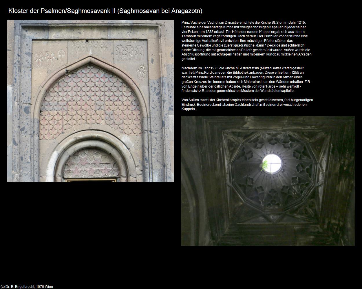 Kloster der Psalmen/Saghmosavank II  (Saghmosavan bei Aragazotn) in Kulturatlas-ARMENIEN