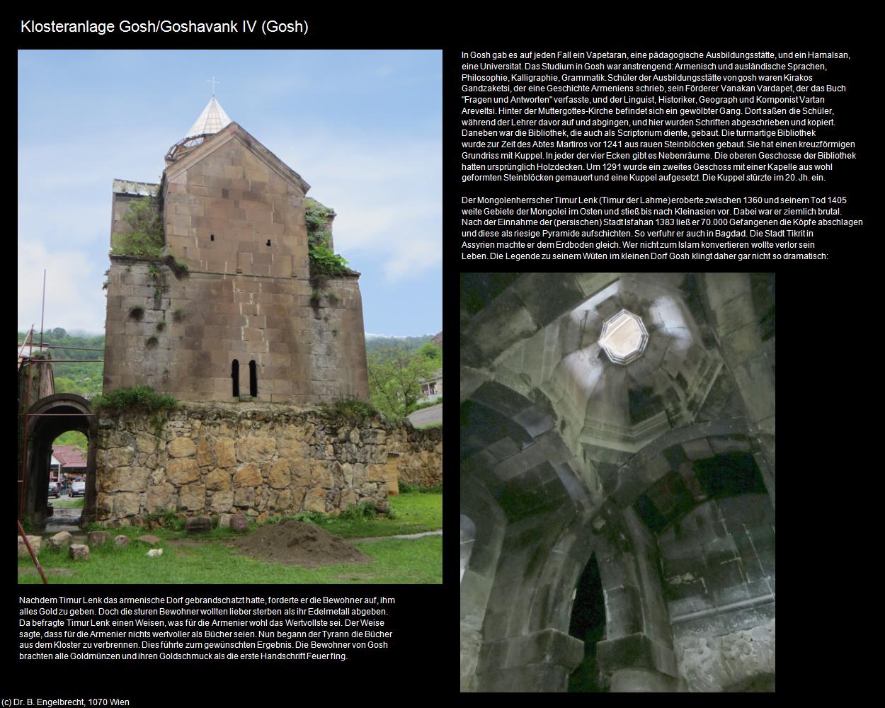 Klosteranlage/Goshavank IV (Gosh) in Kulturatlas-ARMENIEN