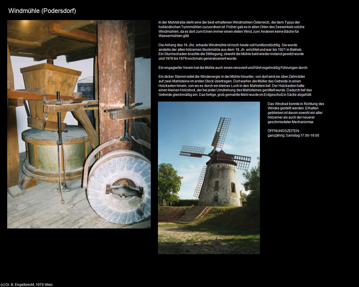 Windmühle (Podersdorf) in Kulturatlas-BURGENLAND