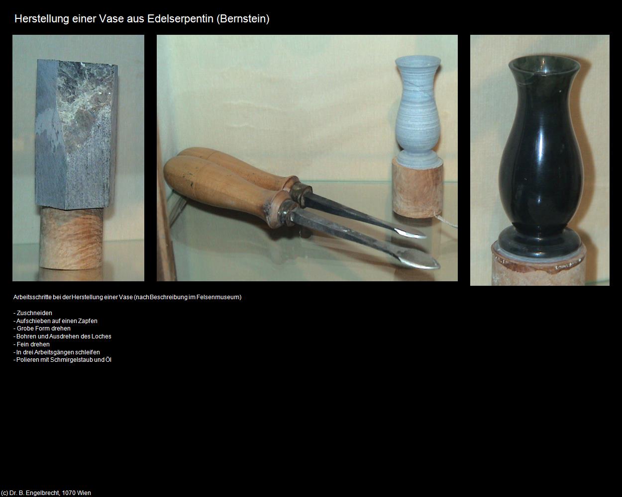 Herstellung einer Vase (Bernstein) in Kulturatlas-BURGENLAND