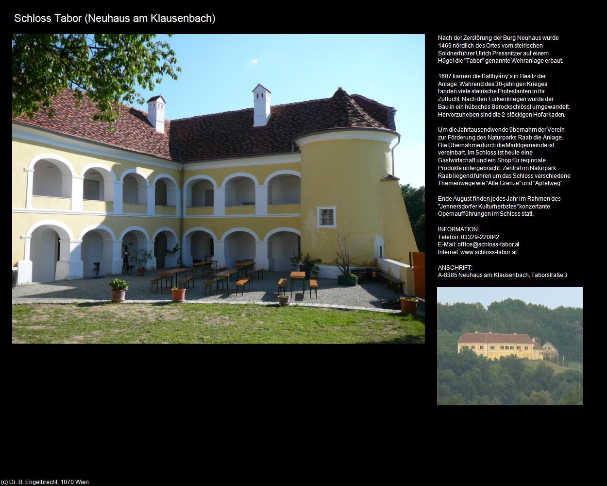 Schloss Tabor (Neuhaus am Klausenbach) in Kulturatlas-BURGENLAND