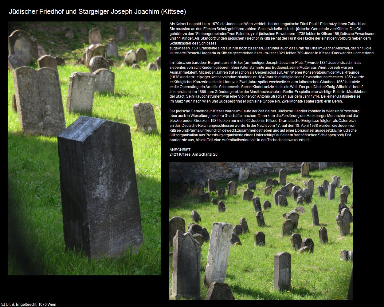 Jüdischer Friedhof und Stargeiger Joseph Joachim  (Kittsee) in Kulturatlas-BURGENLAND(c)B.Engelbrecht