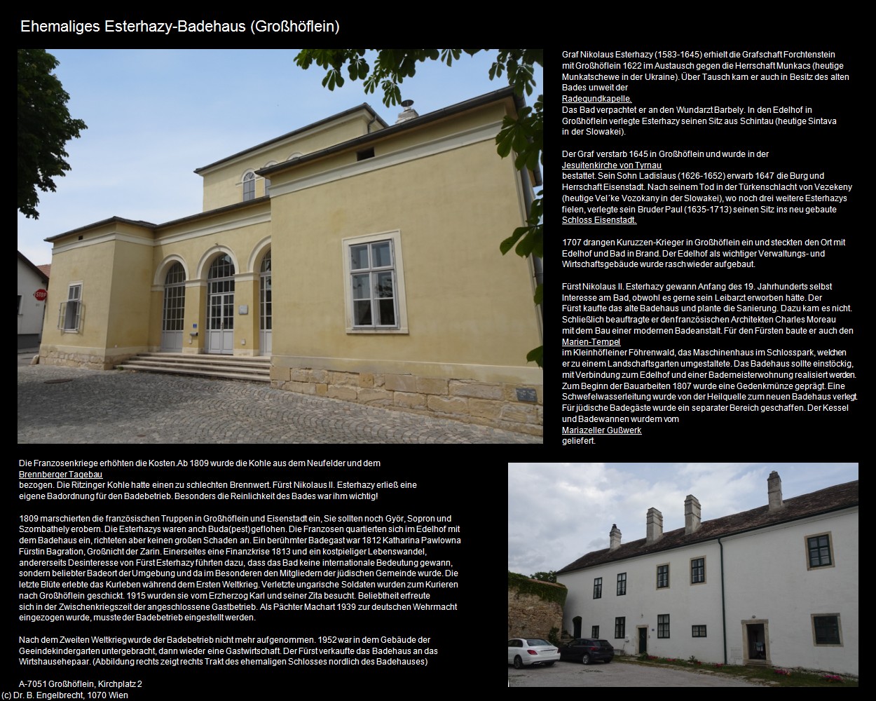 Ehem. Esterhazy-Badehaus (Gro&szlig;h&ouml;flein) in Kulturatlas-BURGENLAND(c)B.Engelbrecht