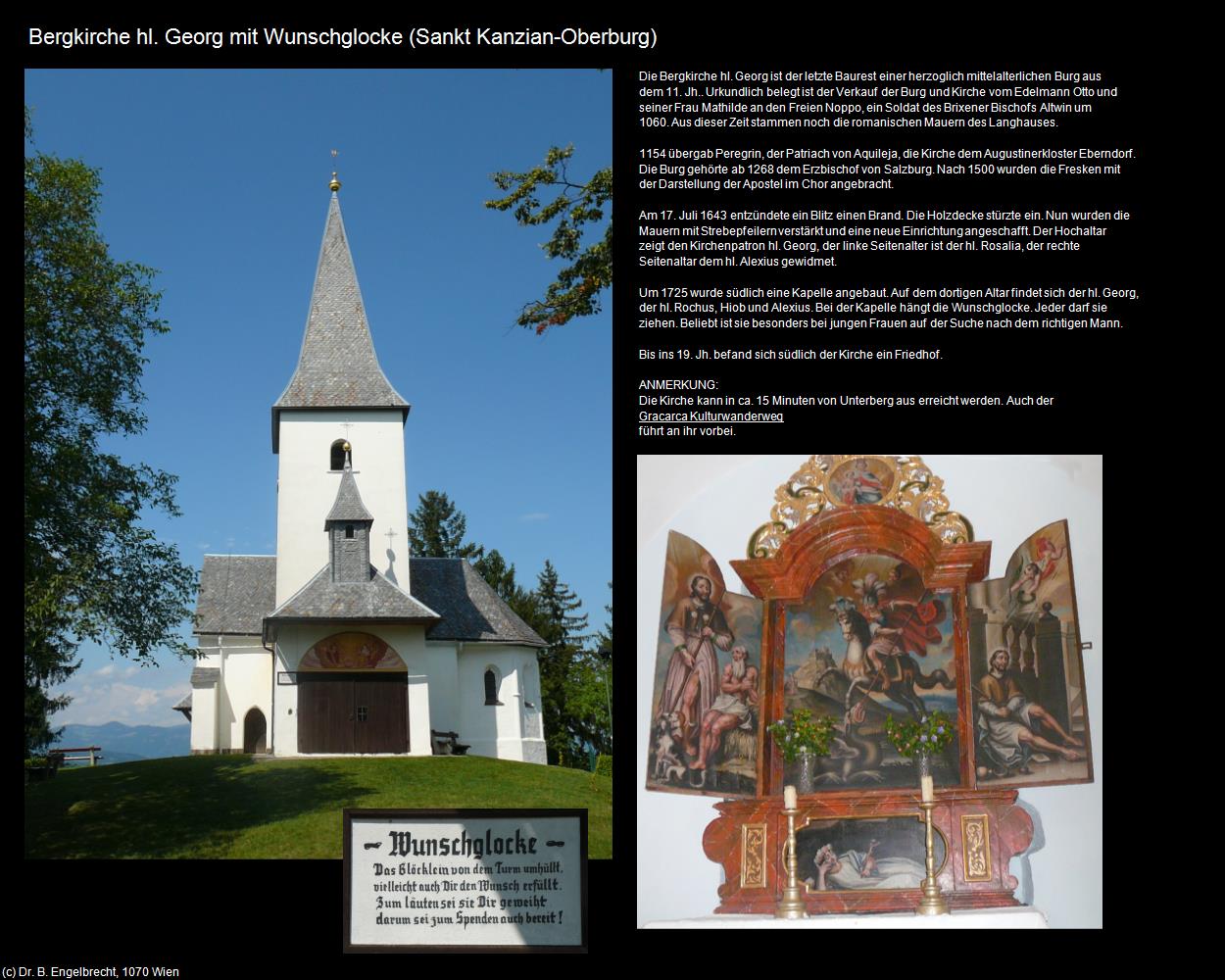 Bergk. hl. Georg mit Wunschglocke (Oberburg) (Sankt Kanzian am Klopeinersee) in Kulturatlas-KÄRNTEN(c)B.Engelbrecht