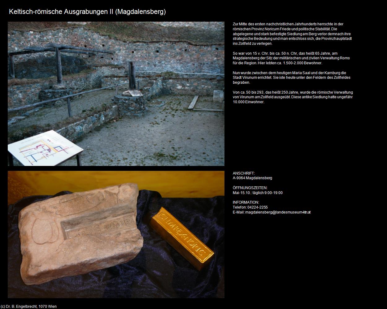 Keltisch-römische Ausgrabungen II (Magdalensberg) in Kulturatlas-KÄRNTEN