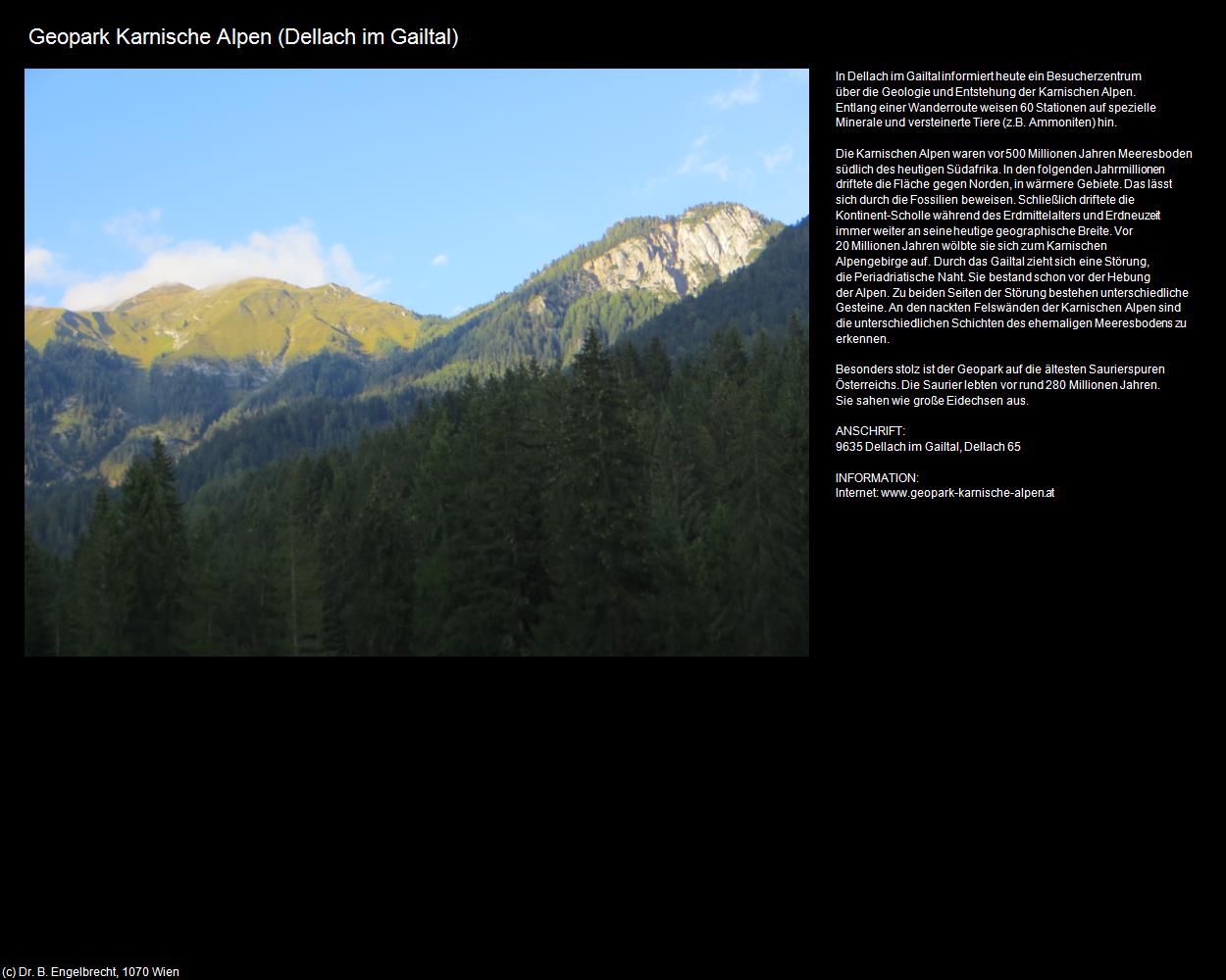 Geopark Karnische Alpen  (Dellach im Gailtal) in Kulturatlas-KÄRNTEN