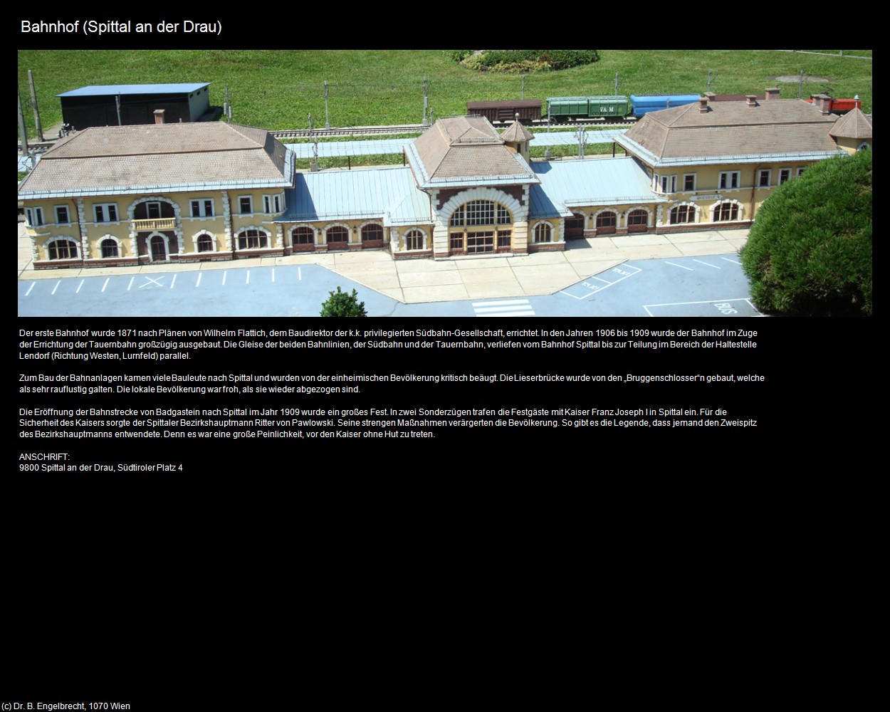 Bahnhof (Spittal an der Drau) in Kulturatlas-K&Auml;RNTEN