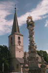 Marktplatz und Pfk. hl. Margaretha (Traiskirchen)