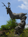 Wolkenstein mit Hirsch und Jäger  (Walkenstein bei Sigmundsherberg)