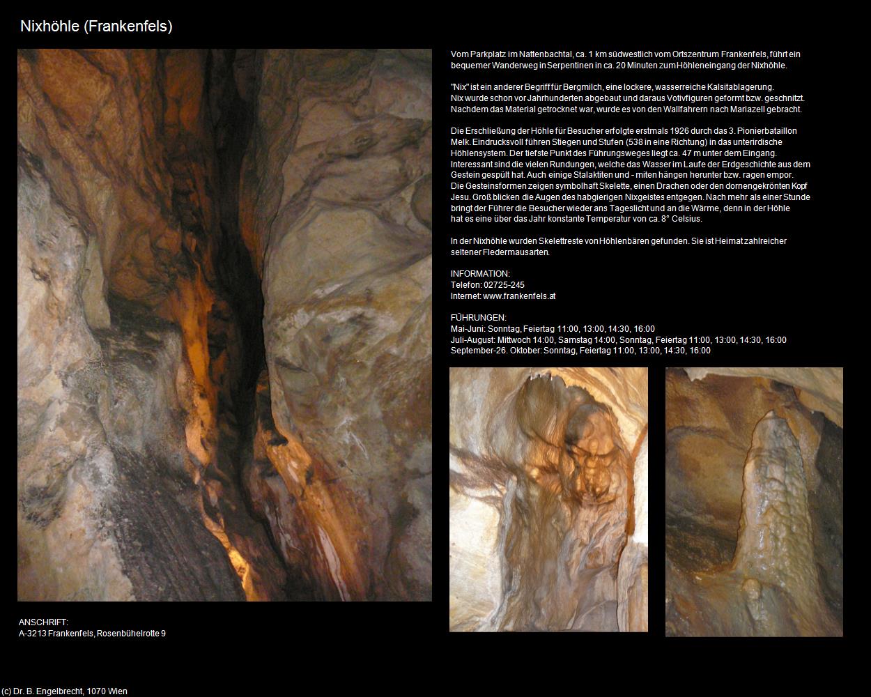 Nixhöhle (Frankenfels) in Kulturatlas-NIEDERÖSTERREICH