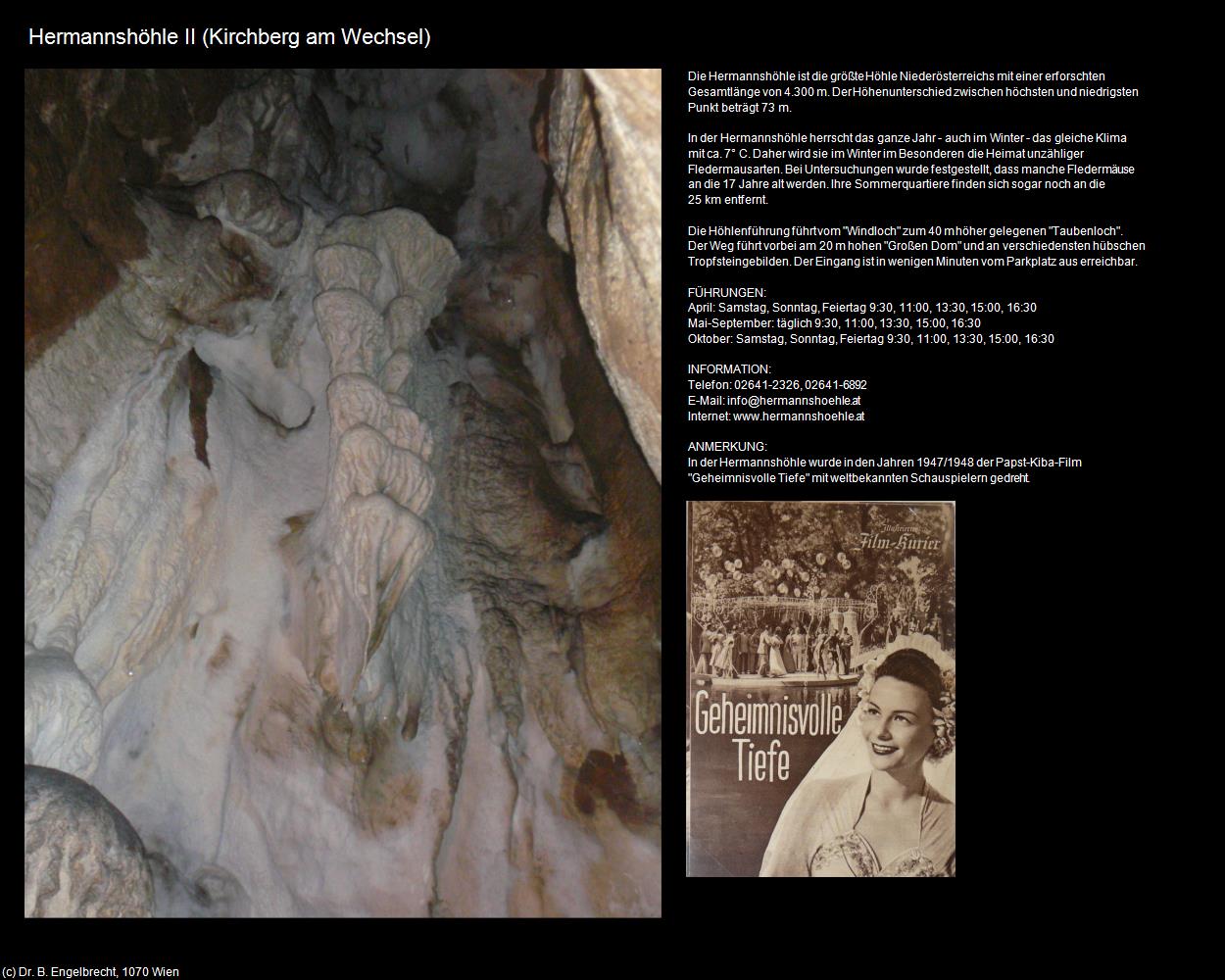 Hermannshöhle II (Kirchberg am Wechsel) in Kulturatlas-NIEDERÖSTERREICH