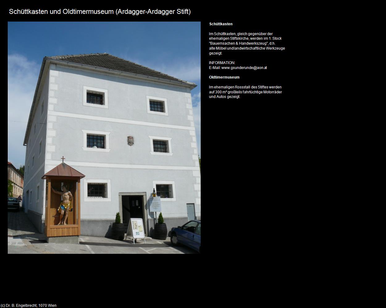 Schüttkasten und Oldtimermuseum (Ardagger Stift) (Ardagger) in Kulturatlas-NIEDERÖSTERREICH