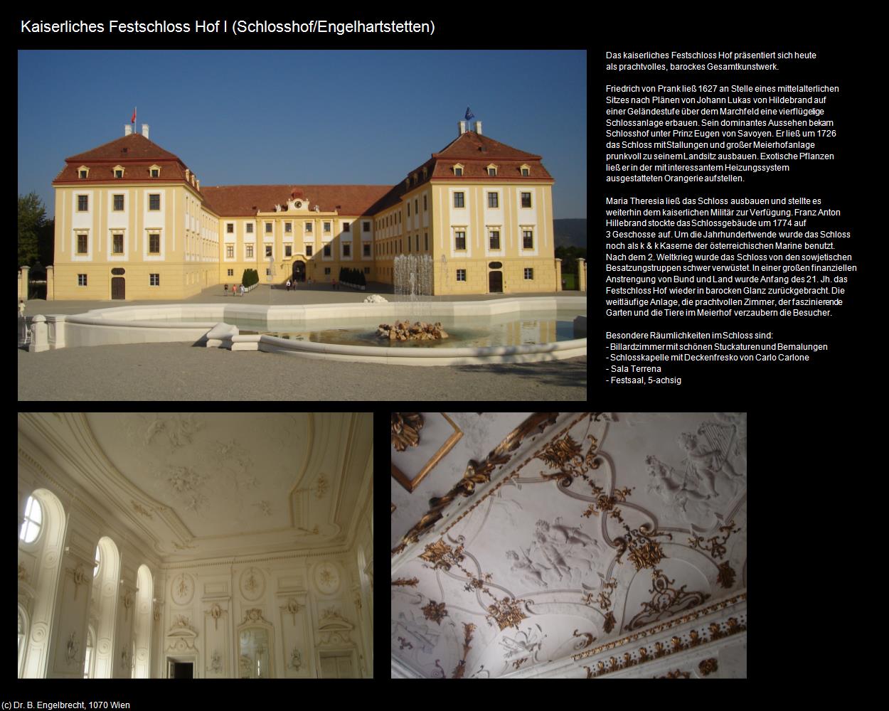 Kaiserliches Festschloss Hof (Schlosshof/Engelhartstetten) in Kulturatlas-NIEDERÖSTERREICH