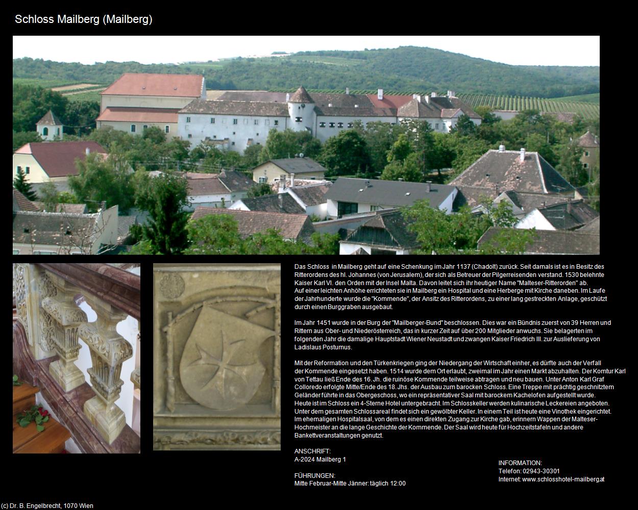 Schloss Mailberg (Mailberg) in Kulturatlas-NIEDERÖSTERREICH