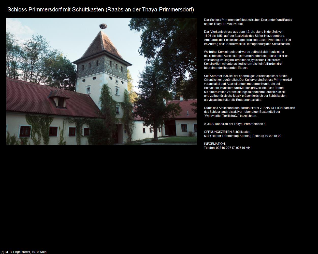 Schloss Primmersdorf (Raabs an der Thaya) in Kulturatlas-NIEDERÖSTERREICH