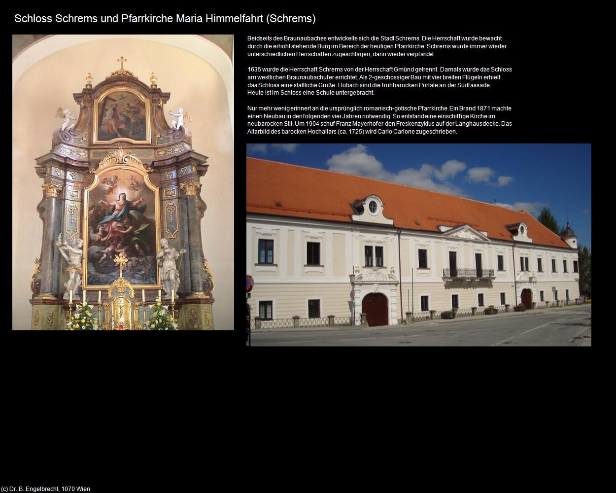 Schloss und Pfk. Maria Himmelfahrt (Schrems) in Kulturatlas-NIEDERÖSTERREICH