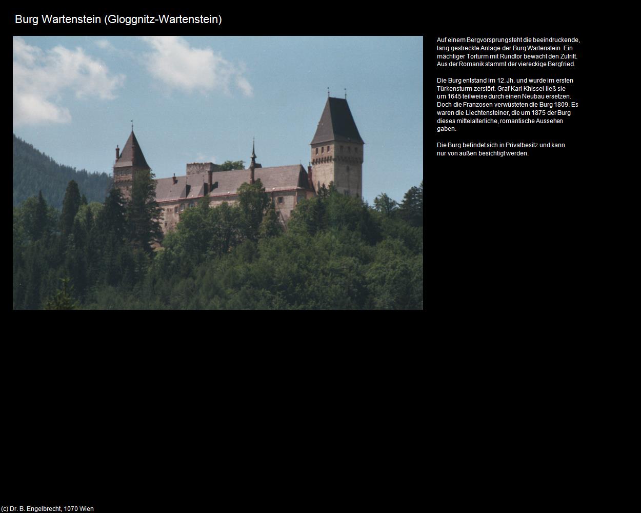 Burg Wartenstein (Gloggnitz) in Kulturatlas-NIEDERÖSTERREICH