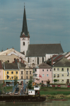 Marktplatz und Pfk. hl. Ägidius  (Ottensheim)