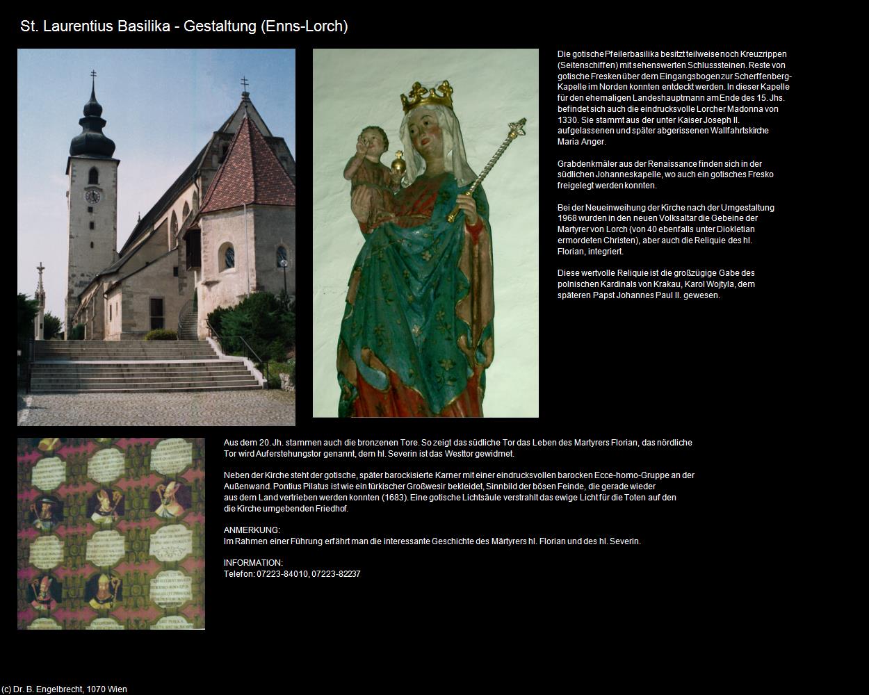 Basilika hl. Laurentius-Gestaltung (Lorch) (Enns) in Kulturatlas-OBERÖSTERREICH