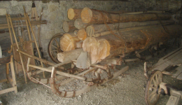 Holztransport mit dem Gfah (Bramberg am Wildkogel)