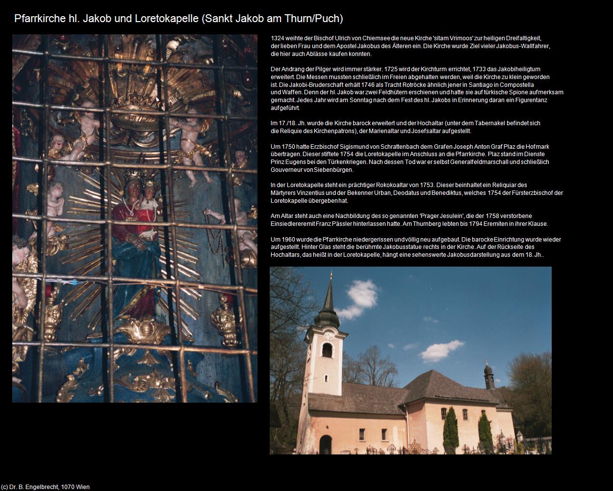 Pfk. hl. Jakob und Loretokapelle (Sankt Jakob am Thurn/Puch) in Kulturatlas-SALZBURG