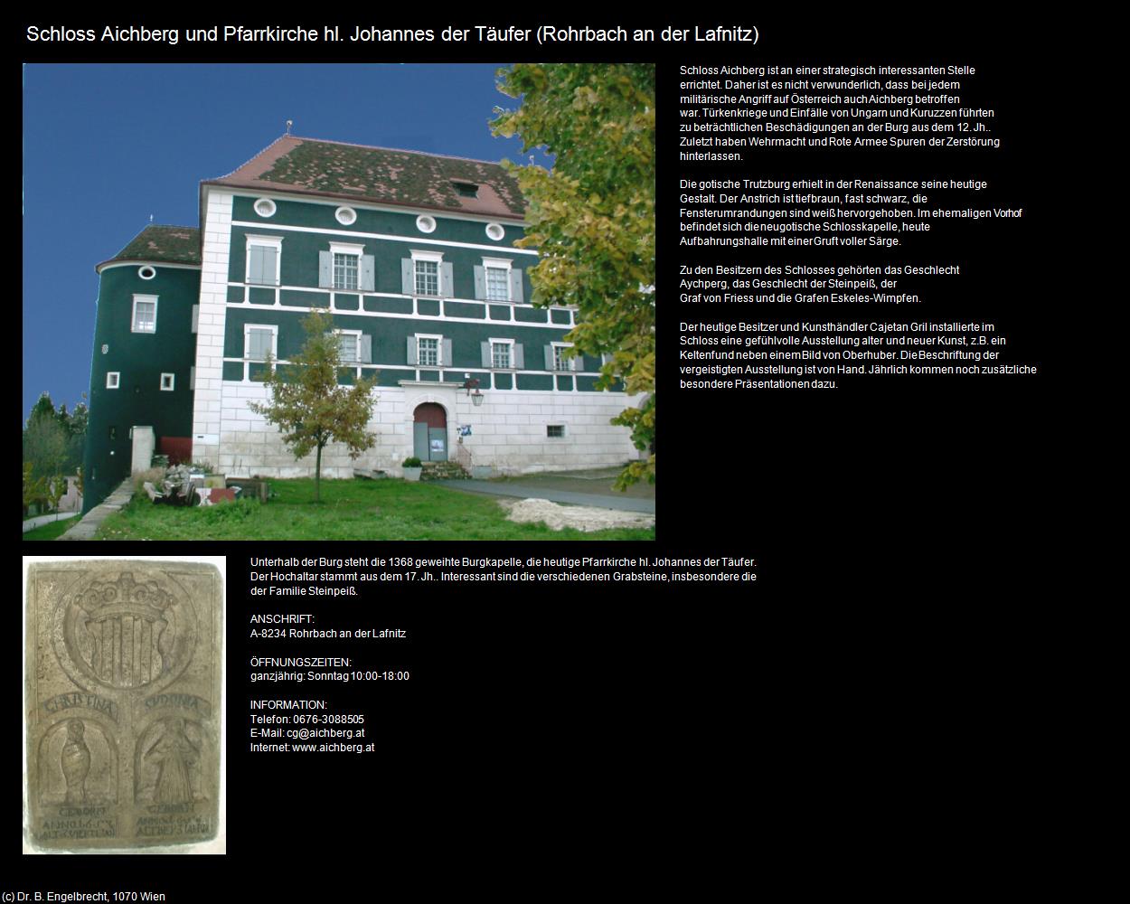 Schloss Aichberg und Pfk. hl. Johannes (Rohrbach an der Lafnitz) in Kulturatlas-STEIERMARK