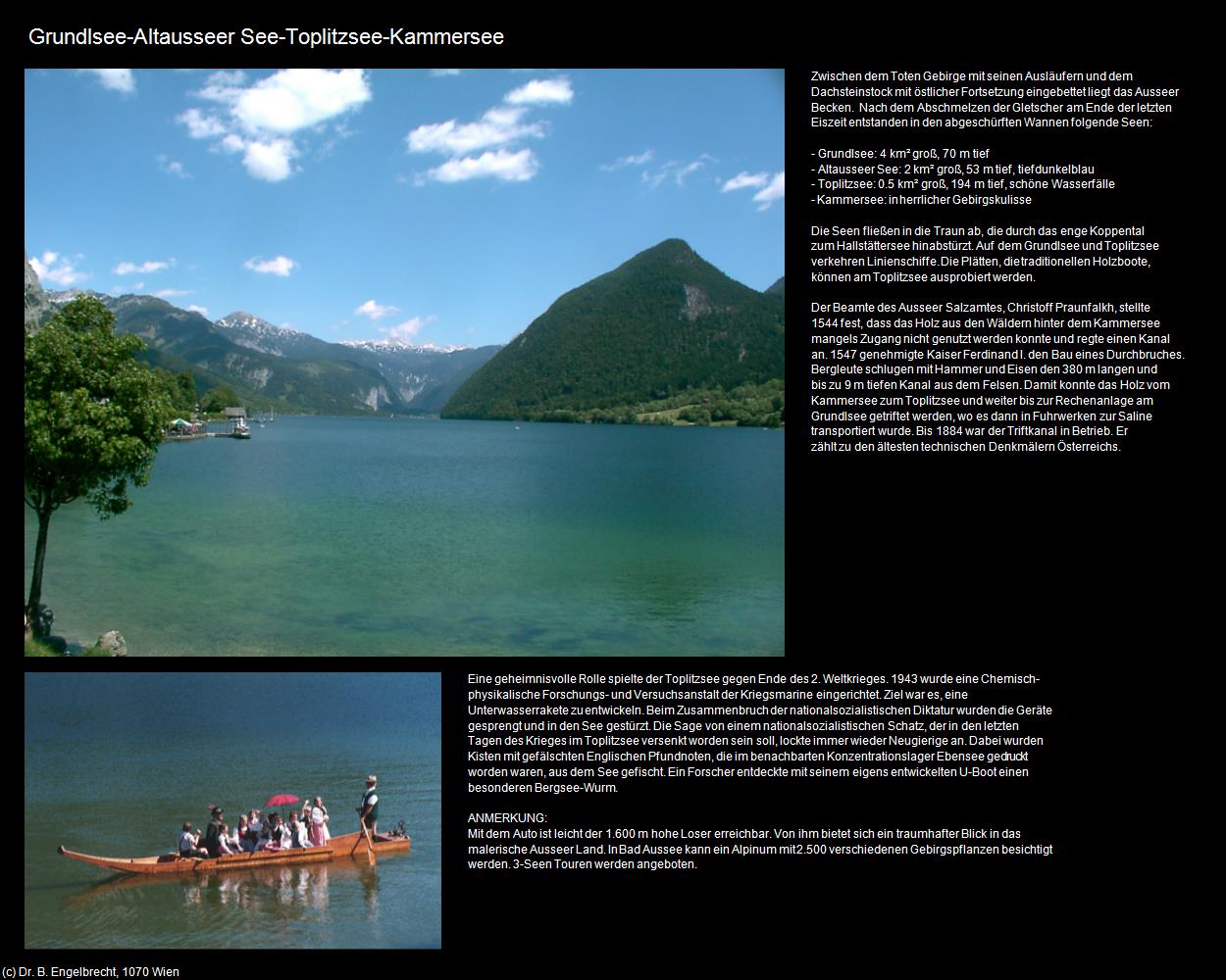 Ausseer Seen: Toplitzsee+Grundlsee (Grundlsee) in Kulturatlas-STEIERMARK