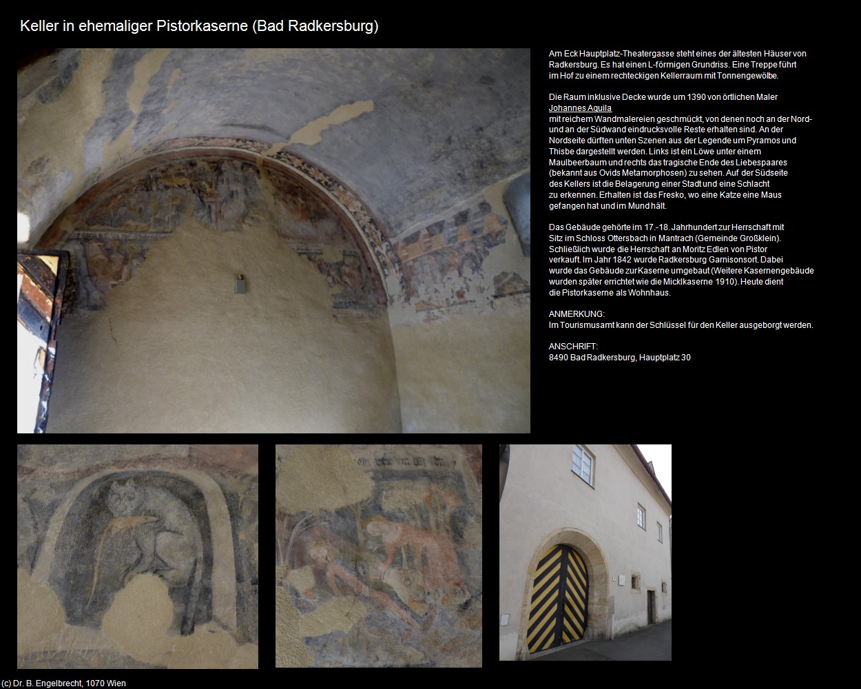 Keller in ehemaliger Pistorkaserne (Bad Radkersburg) in Kulturatlas-STEIERMARK(c)B.Engelbrecht