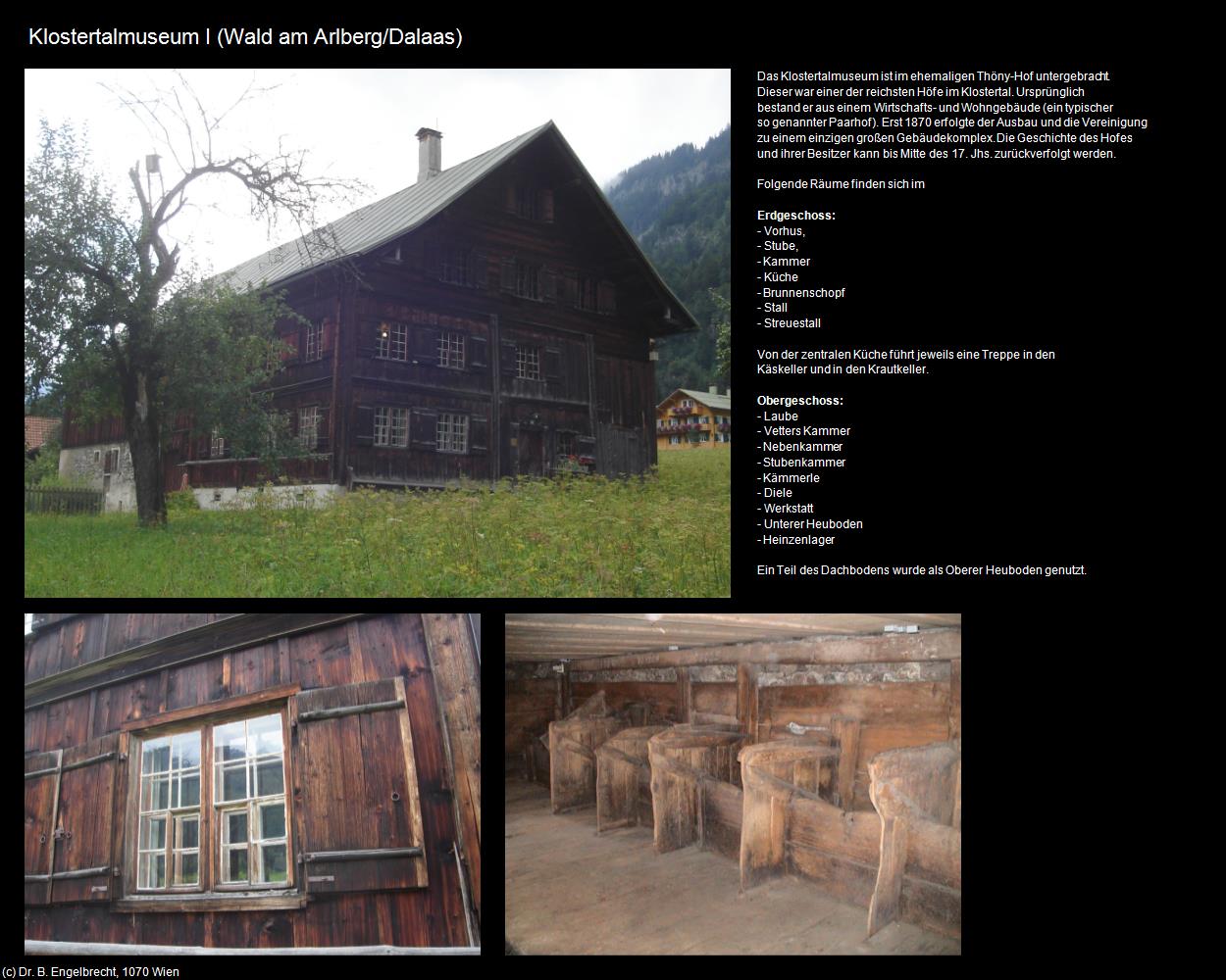 Klostertalmuseum I (Wald am Arlberg/Dalaas) in Kulturatlas-VORARLBERG