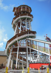 Toboggan-Rutsche und Liliputbahn im Wiener Wurstelprater   (II. Bezirk-Leopoldstadt)