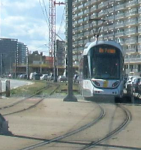 Sandstrand und Kusttram (Middelkerke) (Middelkerke)