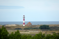 Leuchtturm im Naturschutzgebiet de Ijzermonding (Nieuwpoort )