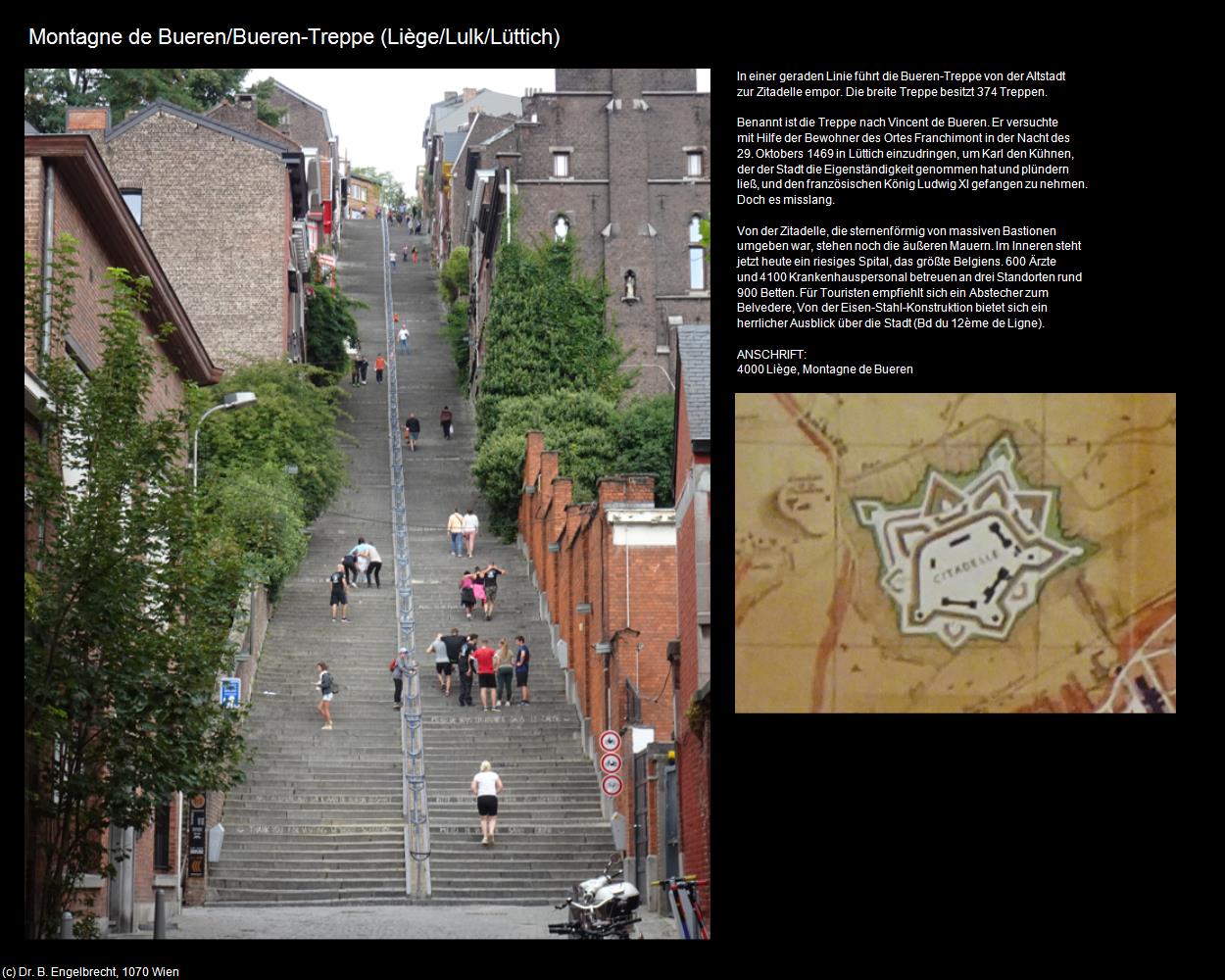 Bueren-Treppe (Liege/Lulk/Lüttich) in Kulturatlas-BELGIEN