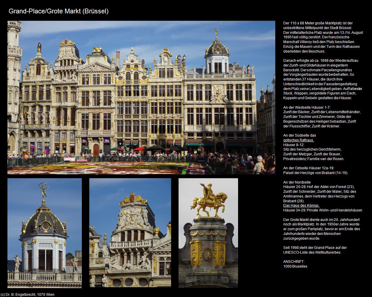 Grand-Place/Grote Markt (Brüssel) in Kulturatlas-BELGIEN(c)B.Engelbrecht