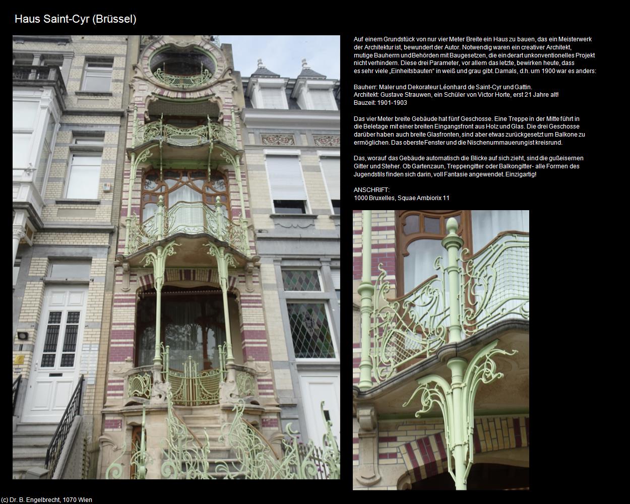 Haus Saint-Cyr (Brüssel) in Kulturatlas-BELGIEN