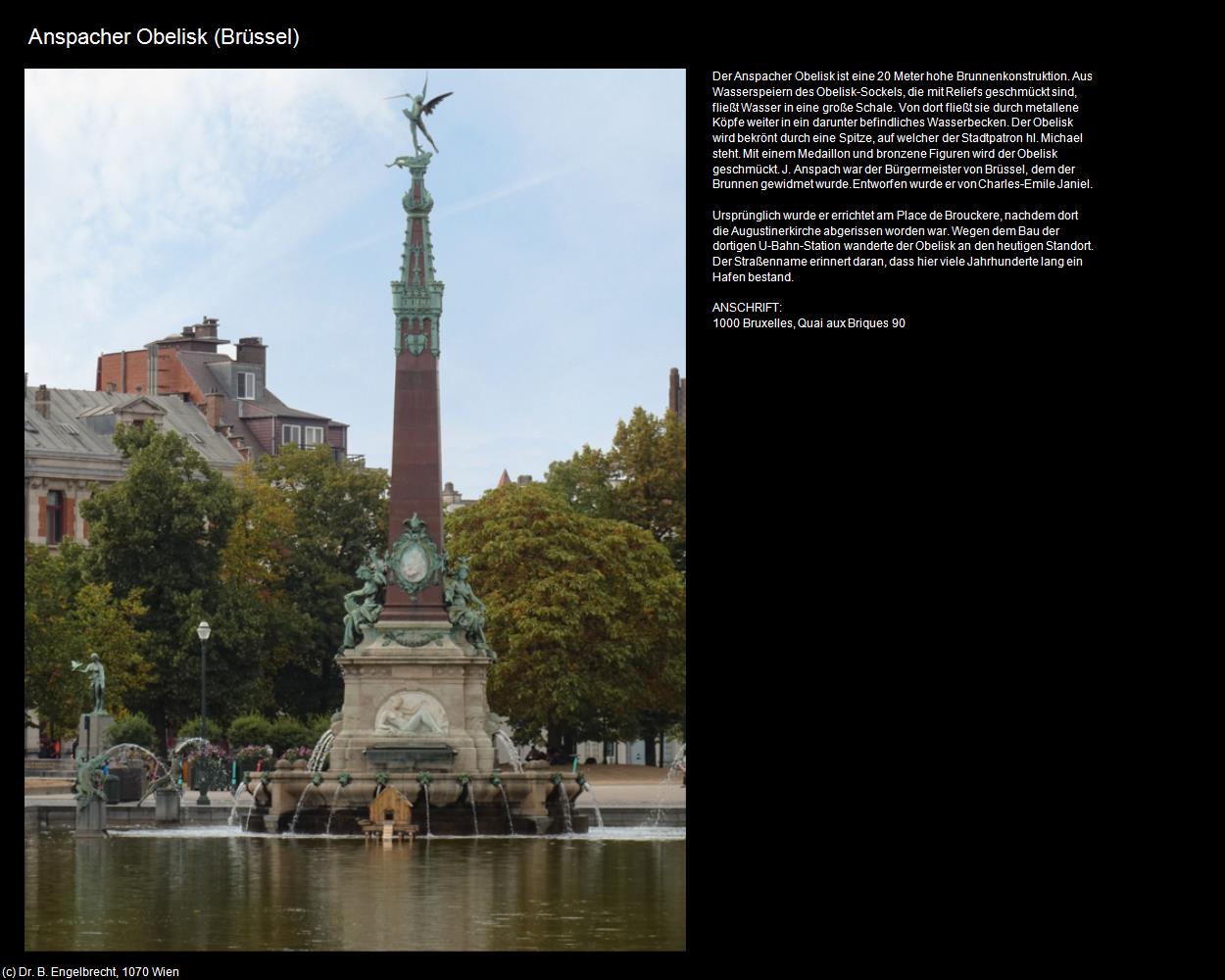 Anspacher Obelisk  (Brüssel) in Kulturatlas-BELGIEN