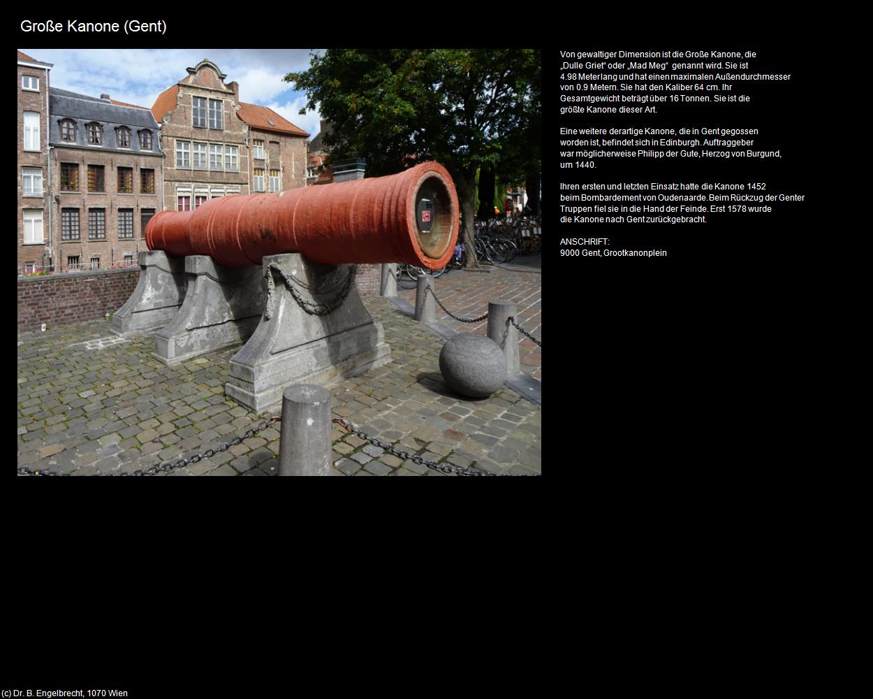 Große Kanone (Gent) in Kulturatlas-BELGIEN