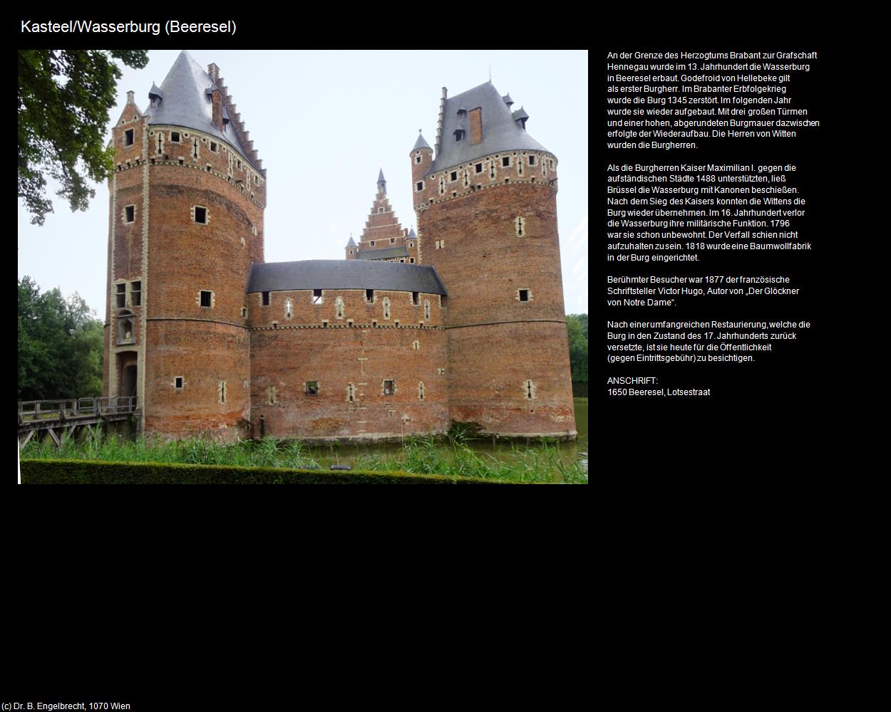 Kasteel/Wasserburg (Beeresel) in Kulturatlas-BELGIEN