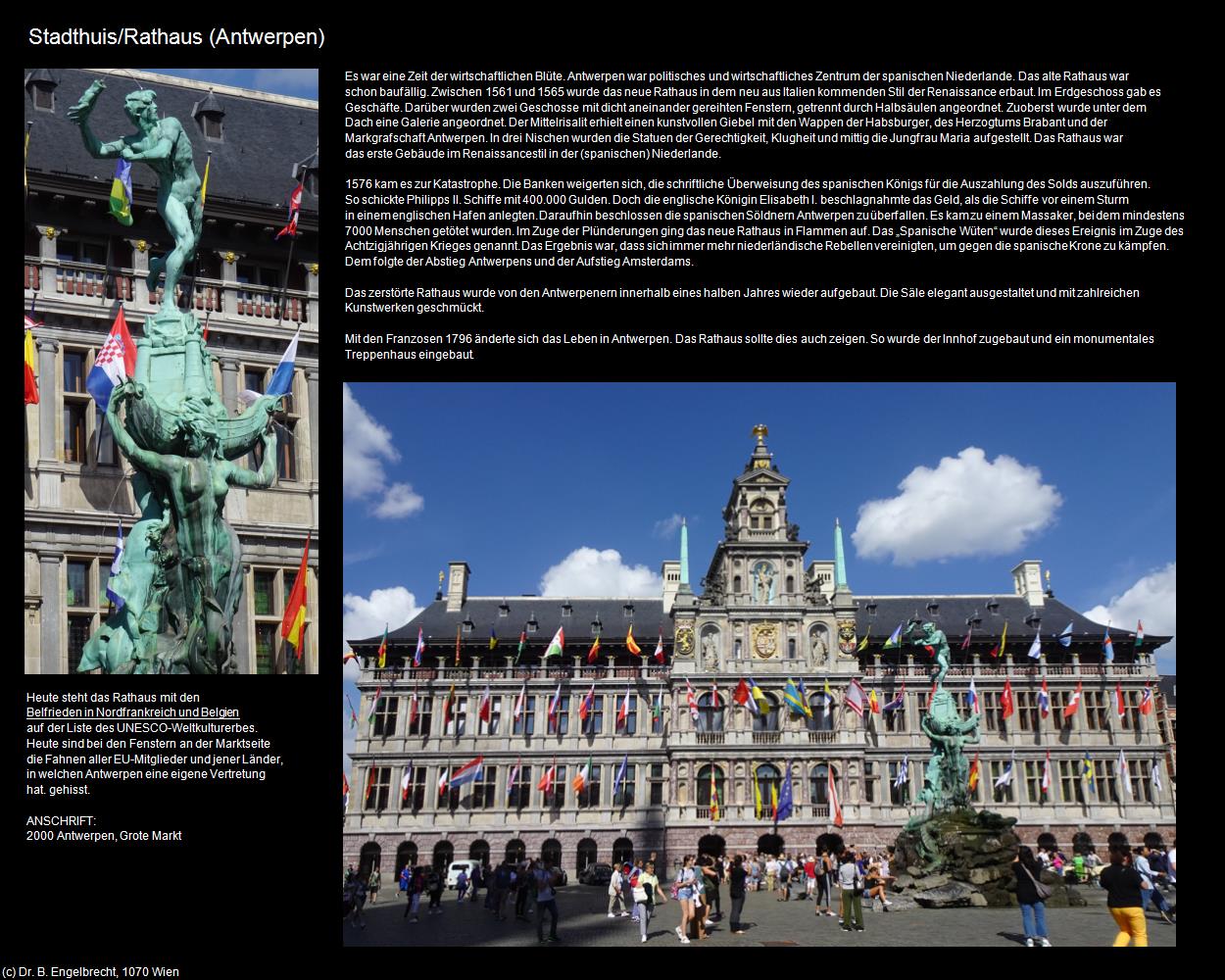 Stadthuis/Rathaus (Antwerpen) in Kulturatlas-BELGIEN(c)B.Engelbrecht