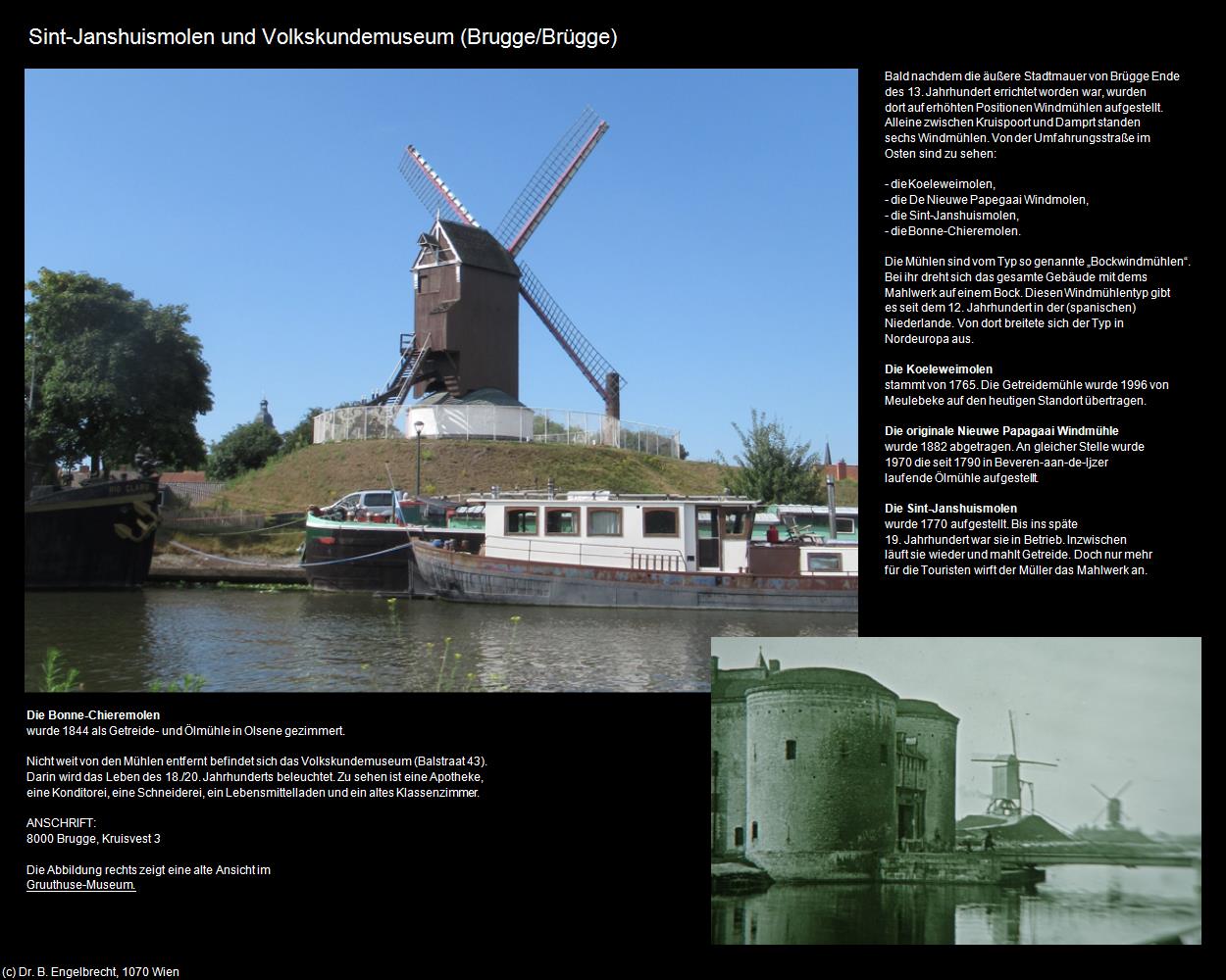 Sint-Janshuismolen und Volkskundemuseum (Brugge/Brügge ) in Kulturatlas-BELGIEN(c)B.Engelbrecht