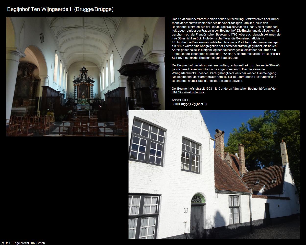 Begijnhof Ten Wijngaerde II (Brugge/Brügge ) in Kulturatlas-BELGIEN(c)B.Engelbrecht